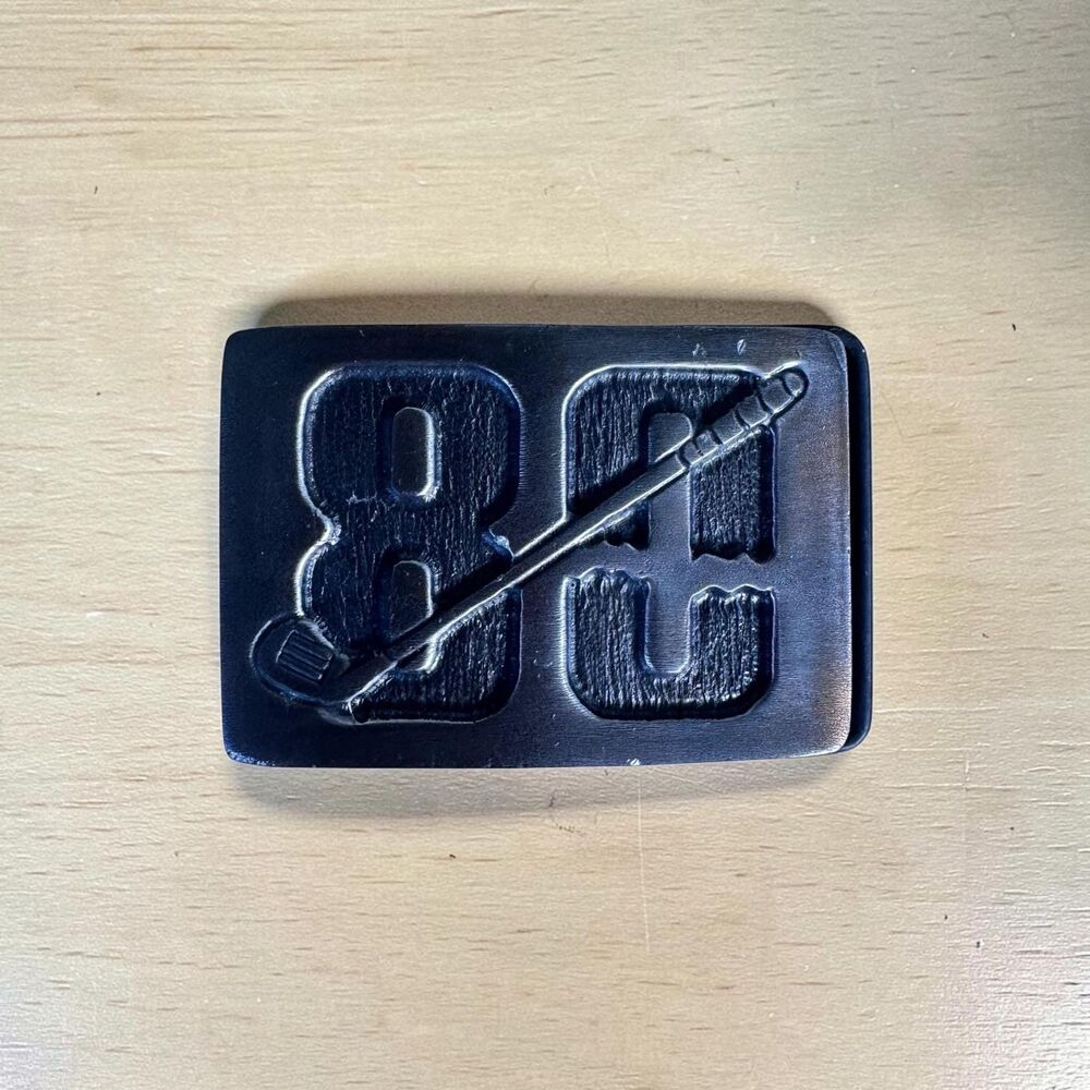 Vintage Golf Metal Belt Buckle "80" with Golf Club Sports Buckle (3" x 2")